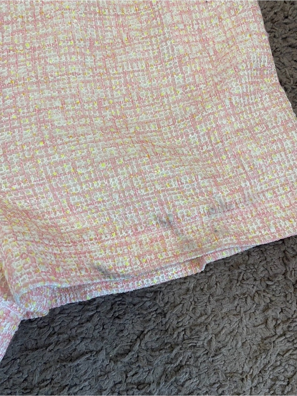 Walter Baker Paloma Tweed Romper Zip Back Pink Preppy 12 NEW $268 - Picture 12 of 16